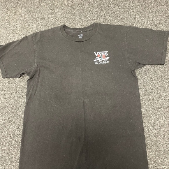 Vans Black and Red Short Sleeve Tee with Graphic Design - Picture 4 of 5